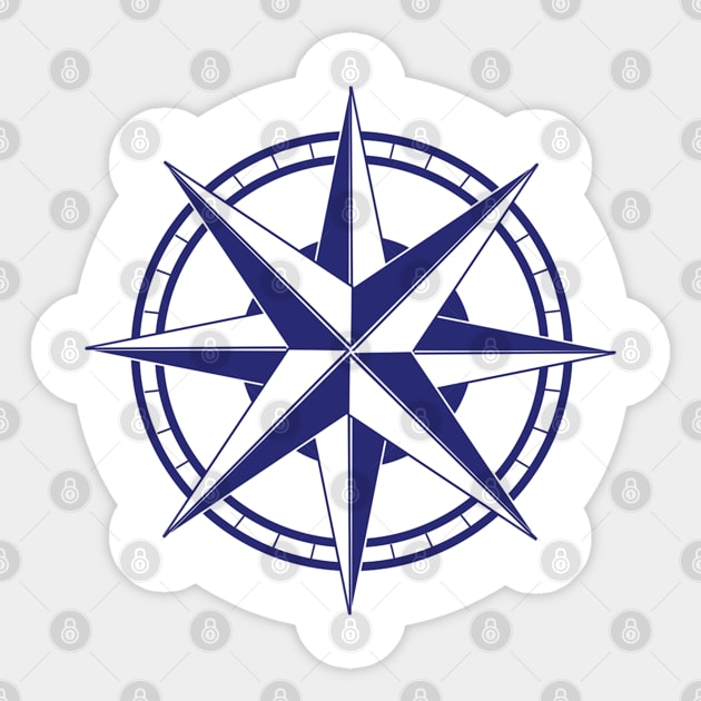 Nautical Star Sticker by Wayne Brant Images